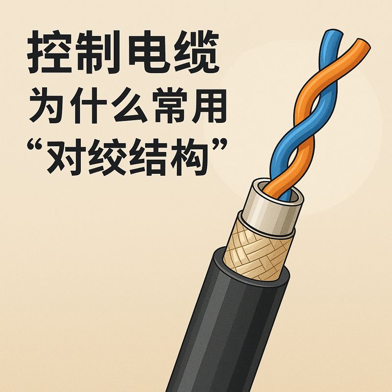 节造电缆为什么常用“对绞结构”？